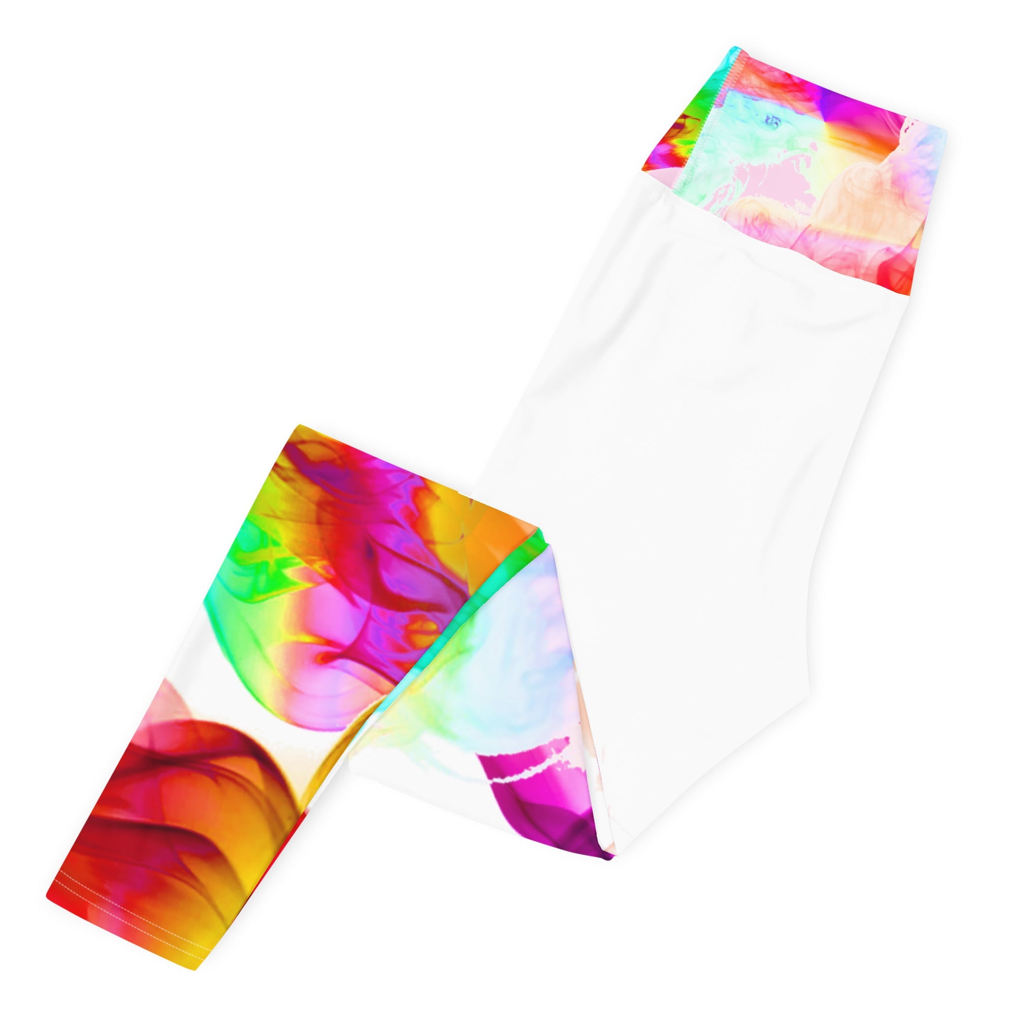 Yoga leggings Workout pants and Streetwear Gym leggings. Colorfall by WickedYo.
